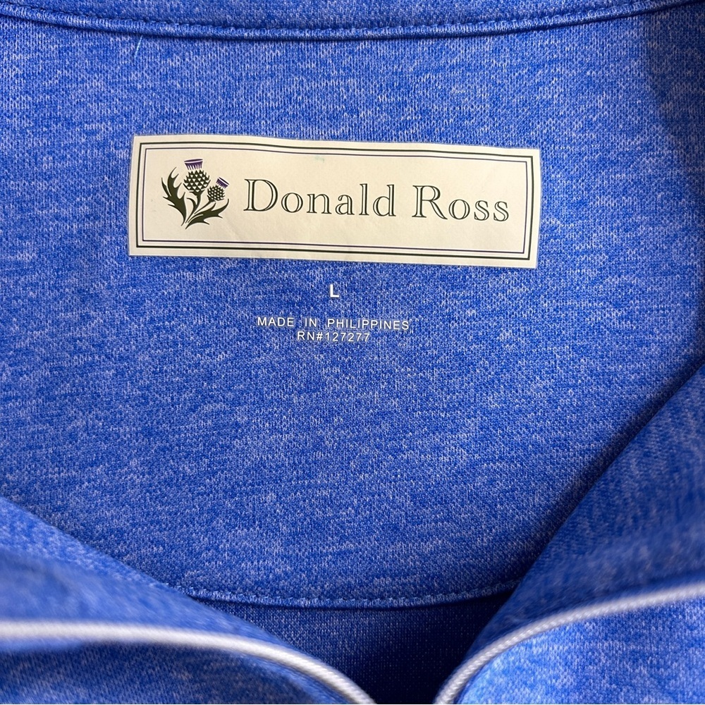 Donald Ross men’s half zip golf pull over jacket size Large - Picture 7 of 8
